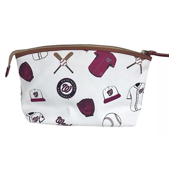 Dooney & Bourke Washington Nationals Logo MLB Coated Cotton Cosmetic Case Clutch - Picture 4 of 12
